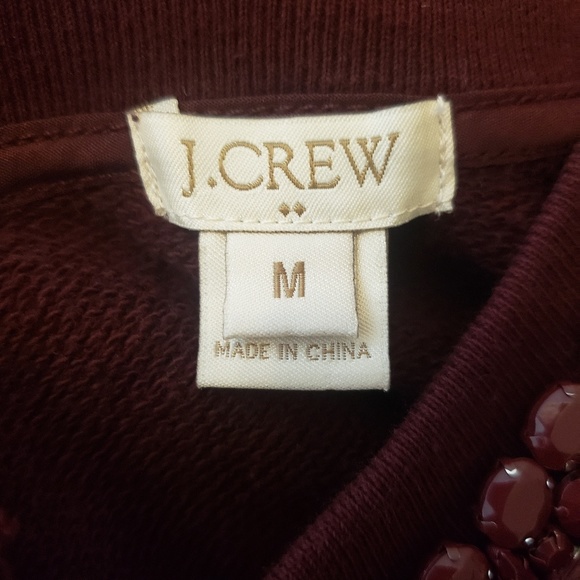 J. Crew purple jewelled neck sweater - Picture 4 of 5